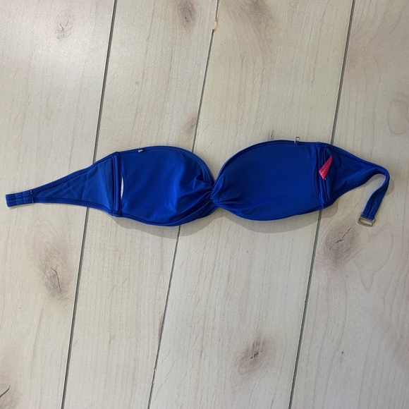 womens S ? Victoria Secret swim top bikini blue - Picture 3 of 5